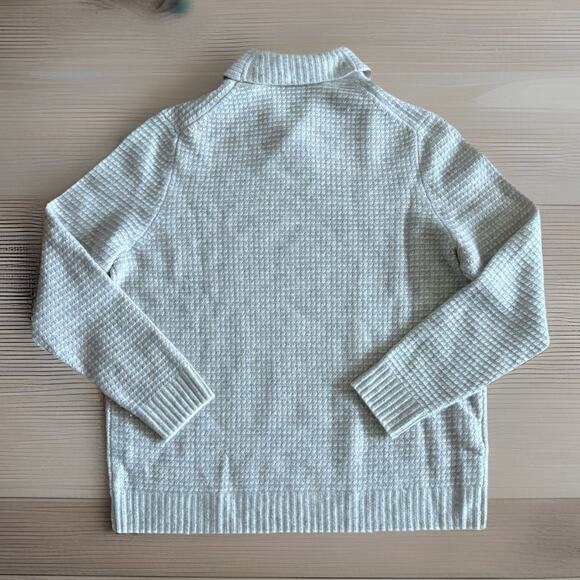 Tommy Bahama Men’s Updrift Cashmere Sweater - Large, Beige, Shawl Collar - $395 - Picture 5 of 9